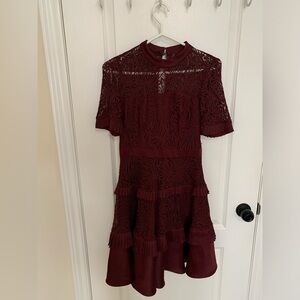 EVER NEW Burgundy Lace Dress